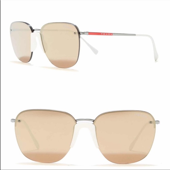 Prada Accessories - PRADA LINEA ROSSA 57mm Square Sunglasses